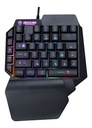 TECLADO GAMER DE UNA MANO RGB F6 COMPACTO