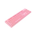 TECLADO MECANICO ROSA + PERILLA DE CONTROL DE VOLUMEN