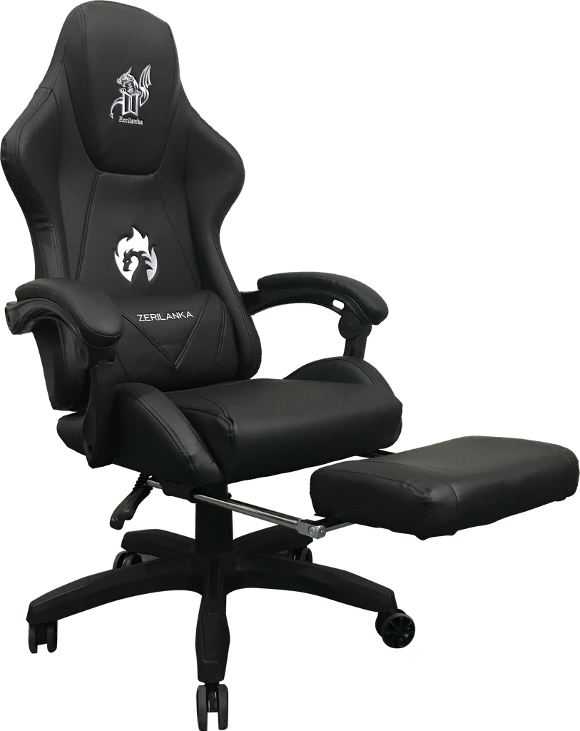 SILLA GAMER BRAZOS FIJOS RECLINABLE AKIRA NEGRA