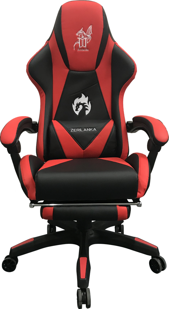 SILLA GAMER BRAZOS FIJOS RECLINABLE ROJA AKIRA