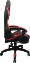 SILLA GAMER BRAZOS FIJOS RECLINABLE ROJA AKIRA