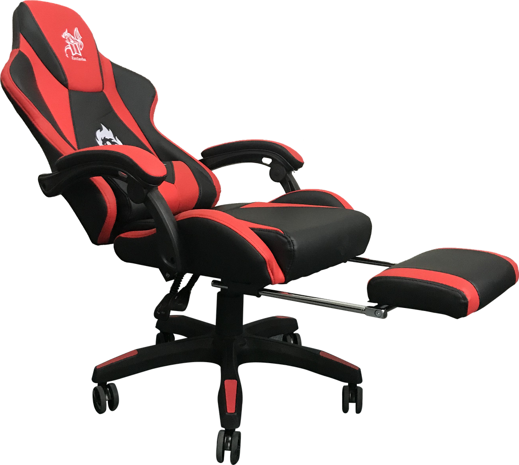 SILLA GAMER BRAZOS FIJOS RECLINABLE ROJA AKIRA