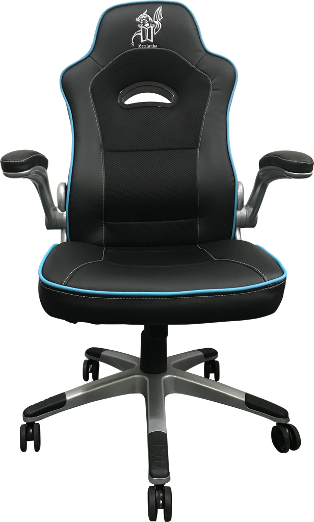 SILLA GAMER CUERINA BRAZOS ABATIBLES MIKURA AZUL