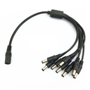 FUENTE CABLE DE PODER PULPO 1X8 ADAPTADOR NEGRO