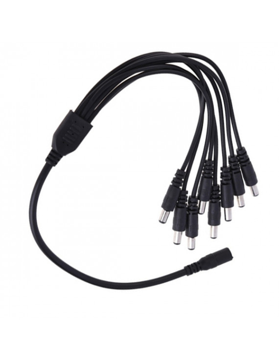 FUENTE CABLE DE PODER PULPO 1X8 ADAPTADOR NEGRO