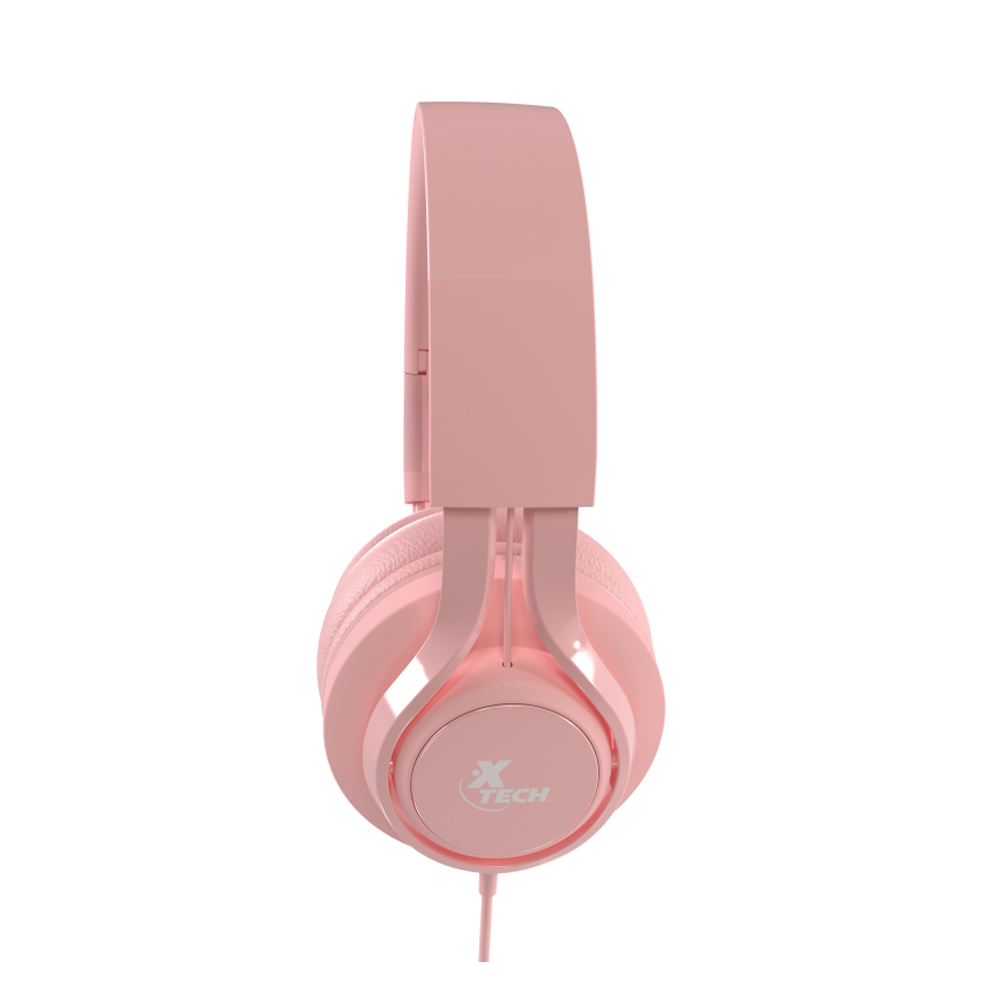 AUDIFONOS DIADEMA GAMER ROSADOS CABLEADOS 3.5MM