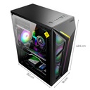 CHASIS GAMER PLUS 4 COOLER MICRO ATX / ATX USB 2.0 / USB 3.0