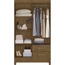 CLOSET ARMARIO CHILE 4 PUERTAS 182X 103CM CASTAÑO