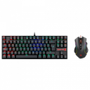 COMBO GAMER REDRAGON MECANICO TECLADO + MOUSE 7200DPI