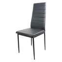 JUEGO DE COMEDOR DE 4 PUESTOS VIDRIO PATAS METALICAS NEGRO