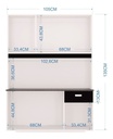ALACENA LILI 6 PUERTAS EMPORTRABLE BLANCO 1 CAJON