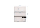 ALACENA LILI 6 PUERTAS EMPORTRABLE BLANCO 1 CAJON