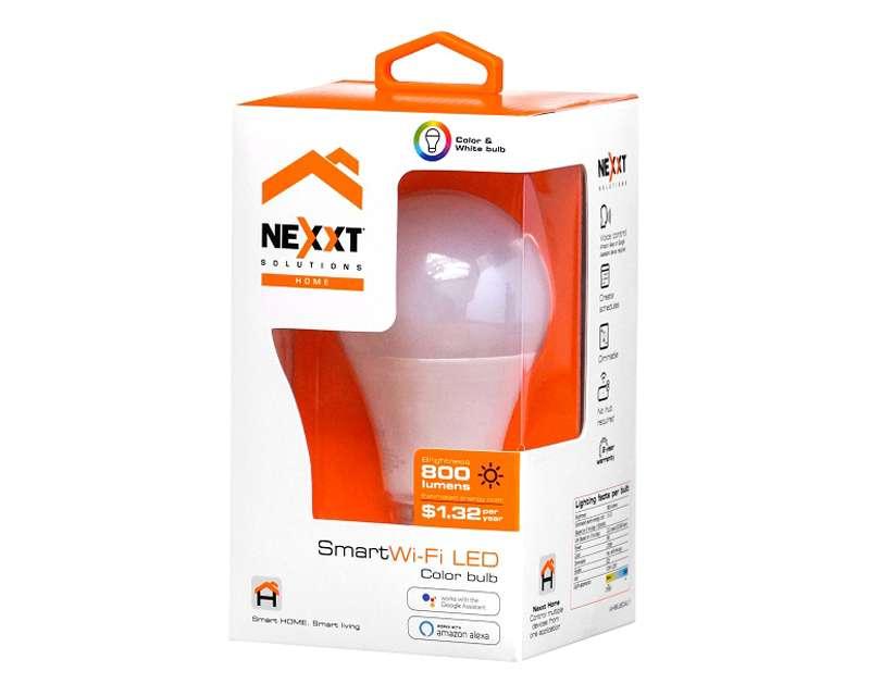 BOMBILLO INTELIGENTE RGB GOOGLE APP NEXXT ROSETA