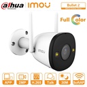 CAMARA IP TIPO BALA 2MP FULLCOLOR LENTE 3,6MM DETECCION DE HUMANOS IR 30M IP67 WIFI