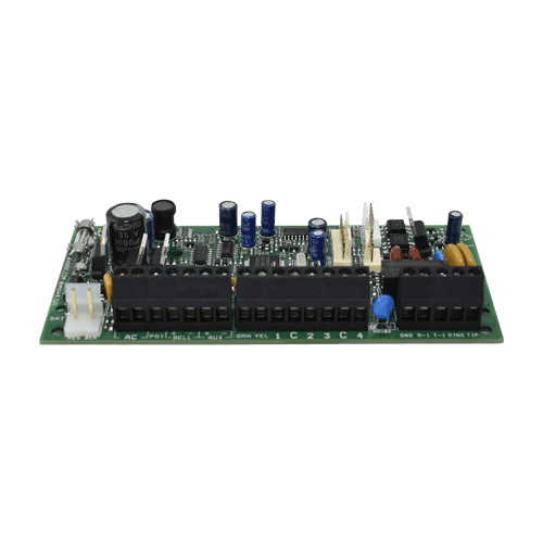CENTRAL DE ALARMA DE 4 X 2 ZONAS EXPANDIBLE A 32 ZONAS NO INCLUYE CAJA NI TECLADO