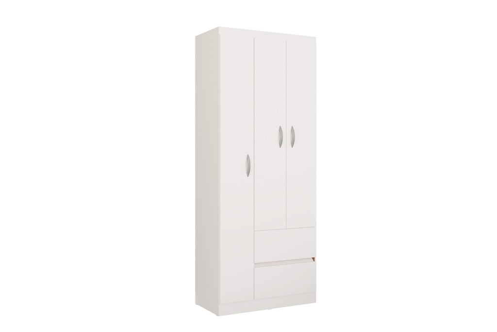 CLOSET ARMARIO LISBOA BLANCO 3 PUERTAS 183X74 CM