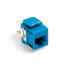 JACK CAT 6A RJ45 COLOR AZUL NO BLINDADOS PARA CABLEADO ESTRUCTURADO