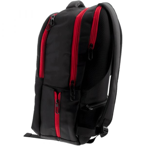 MALETA MORRAL GAMER ROJA PORTATIL 16.5 NYLON ANTIROBO