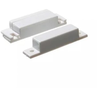 CONTACTO MAGNETICO PARA PUERTAS DE MADERA NORMALMENTE CERRADO COLOR BLANCO 64*19*12,8MM