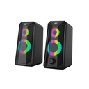 PARLANTE GAMER NEGRO RGB USB 3.5M PARA PC 10W
