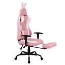 SILLA GAMER ROSADA BRAZOS GRADUABLES WAIFU CONEJO