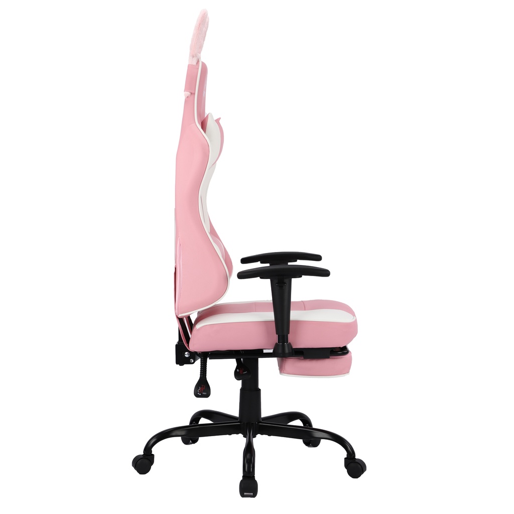 SILLA GAMER ROSADA BRAZOS GRADUABLES WAIFU CONEJO