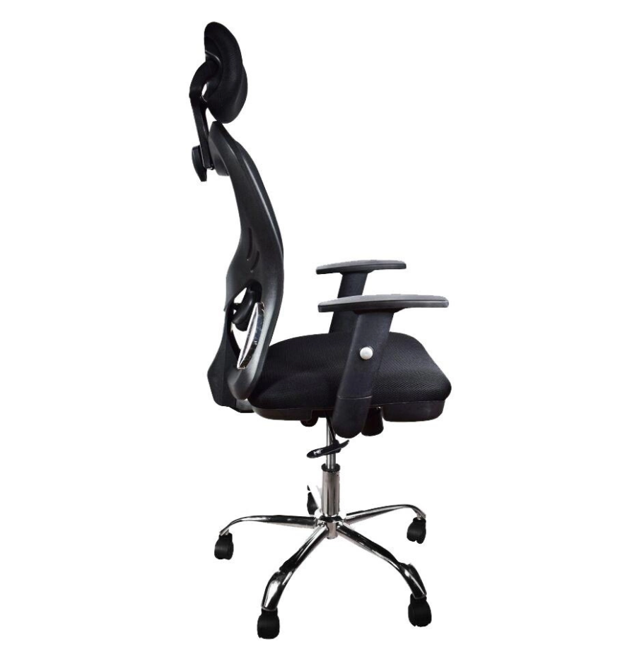 SILLA GERENCIAL MALLA BRAZOS GRADUABLES NEGRA LUMBAR CAIRO