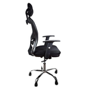 SILLA GERENCIAL MALLA BRAZOS GRADUABLES NEGRA LUMBAR CAIRO