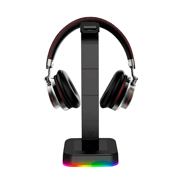 SOPORTE PARA DIADEMA GAMER RGB 2 USB PORTATIL D9