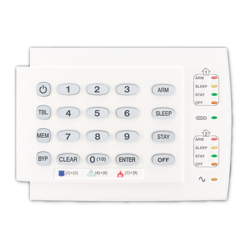 TECLADO 10 ZONAS LED CABLEADO PARADOX 2 PARTICIONES