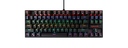 TECLADO GAMER MECANICO NEGRO SW BLUE RGB USB ESPAÑOL