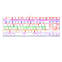 TECLADO GAMER MECANICO REDRAGON BLANCO USB SW BLUE ESPAÑOL