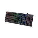 TECLADO MECANICO GAMER RGB HAVIT KB858L MULTIMEDIA USB