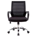 SILLA DE OFICINA MALLA COLLINS SIN CABECERO GIRATORIA BRAZO FIJO