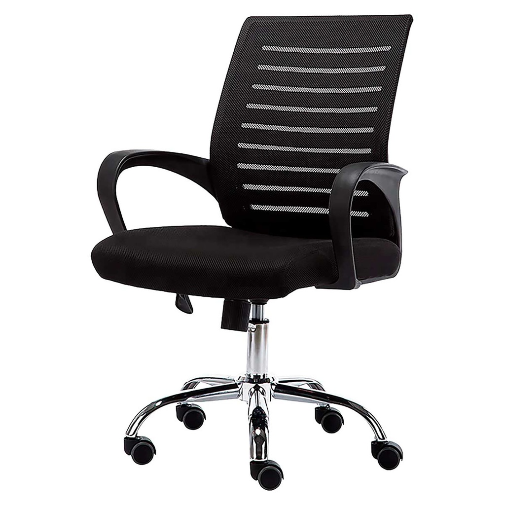 SILLA DE OFICINA MALLA COLLINS SIN CABECERO GIRATORIA BRAZO FIJO