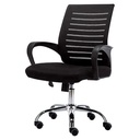 SILLA DE OFICINA MALLA COLLINS SIN CABECERO GIRATORIA BRAZO FIJO
