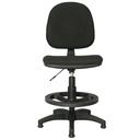 SILLA DE CAJERO LISA BASE Y ARO NYLON / CONTACTO PERMANENTE / ARMADA