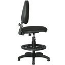 SILLA DE CAJERO LISA BASE Y ARO NYLON / CONTACTO PERMANENTE / ARMADA