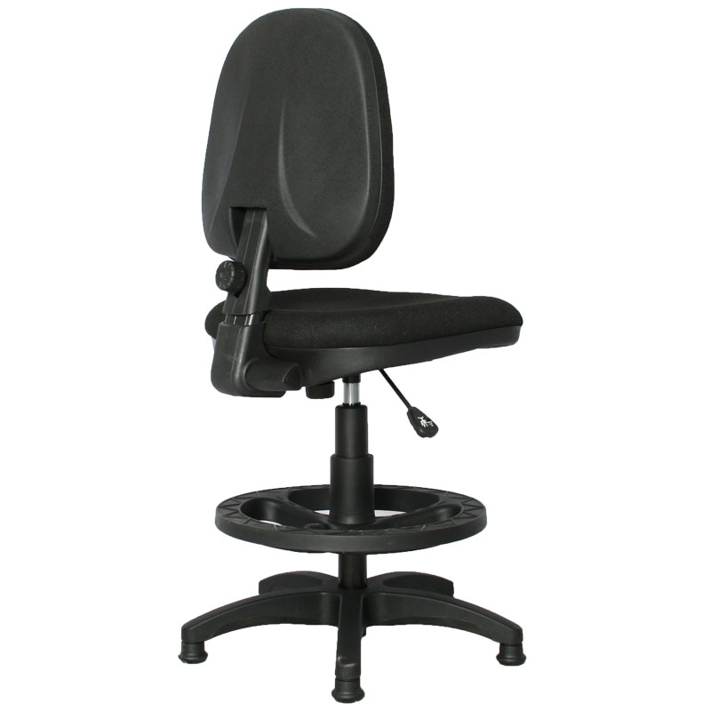 SILLA DE CAJERO LISA BASE Y ARO NYLON / CONTACTO PERMANENTE / ARMADA
