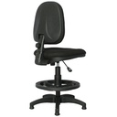 SILLA DE CAJERO LISA BASE Y ARO NYLON / CONTACTO PERMANENTE / ARMADA
