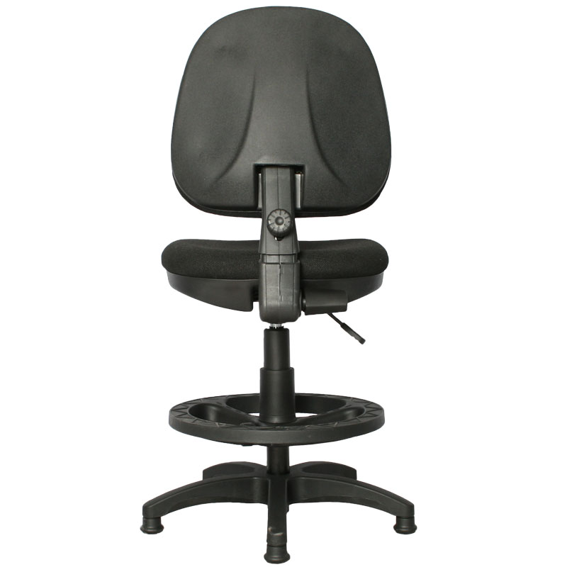 SILLA DE CAJERO LISA BASE Y ARO NYLON / CONTACTO PERMANENTE / ARMADA