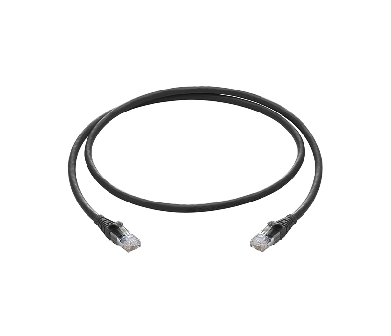PATCH CORD CABLE UTP CATEGORIA 6 COBRE 5 METROS NEGRO