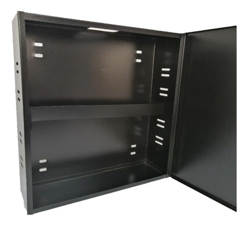 GABINETE PARA DVR VERTICAL METALICO NEGRO 37X37X10