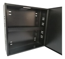 GABINETE PARA DVR VERTICAL METALICO NEGRO 37X37X10