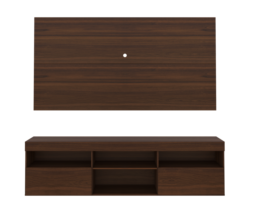RACK CON PANEL FLORIDA TV 65 PULGADAS MADERA MDP