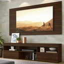 RACK CON PANEL FLORIDA TV 65 PULGADAS MADERA MDP