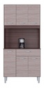ALACENA DE COCINA CASSIA 6 PUERTAS 172X 106 CM MARRON