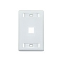 FACE PLATE SENCILLO SURLINK PARA RED RJ45 BLANCO