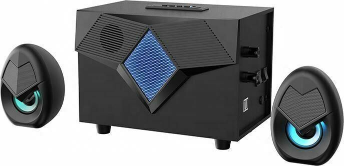 PARLANTE GAMER BLUETOOTH HAVIT SUBWOOFER 11W BT/AUX/USB/SD/FM