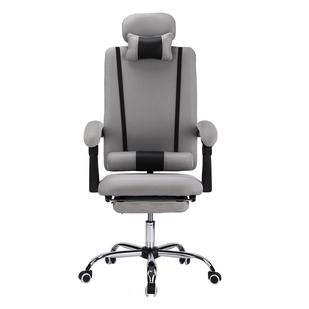 SILLA GAMER MALLA GRIS RECLINABLE SKY TOWER DESCANSAPIES